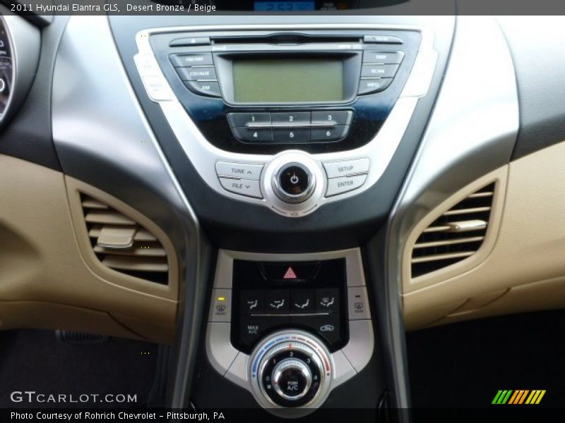 Desert Bronze / Beige 2011 Hyundai Elantra GLS