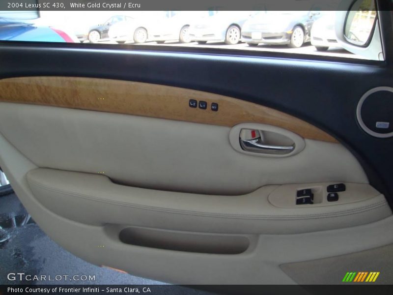 White Gold Crystal / Ecru 2004 Lexus SC 430