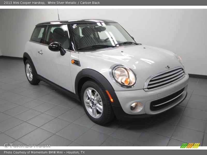 White Silver Metallic / Carbon Black 2013 Mini Cooper Hardtop