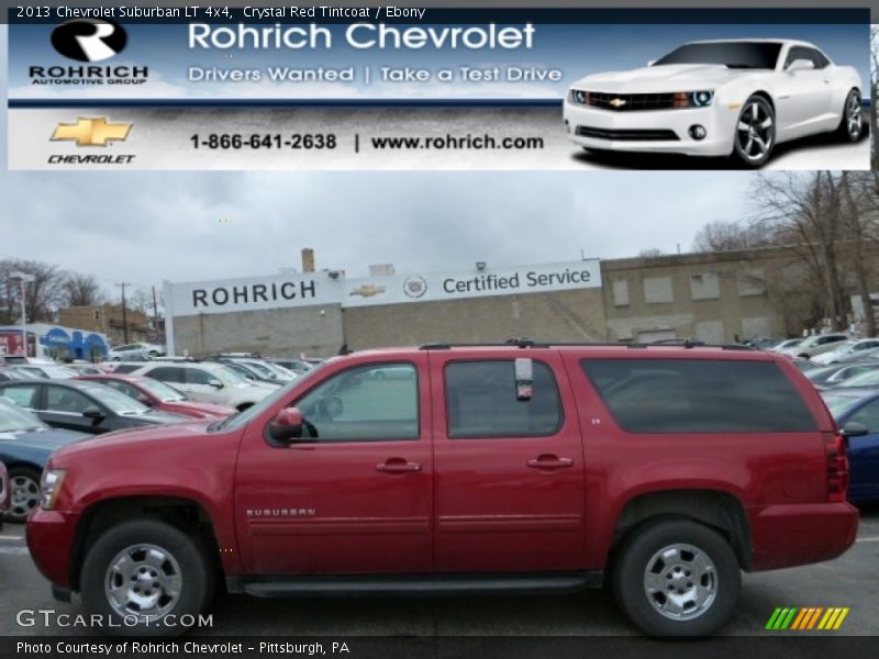 Crystal Red Tintcoat / Ebony 2013 Chevrolet Suburban LT 4x4