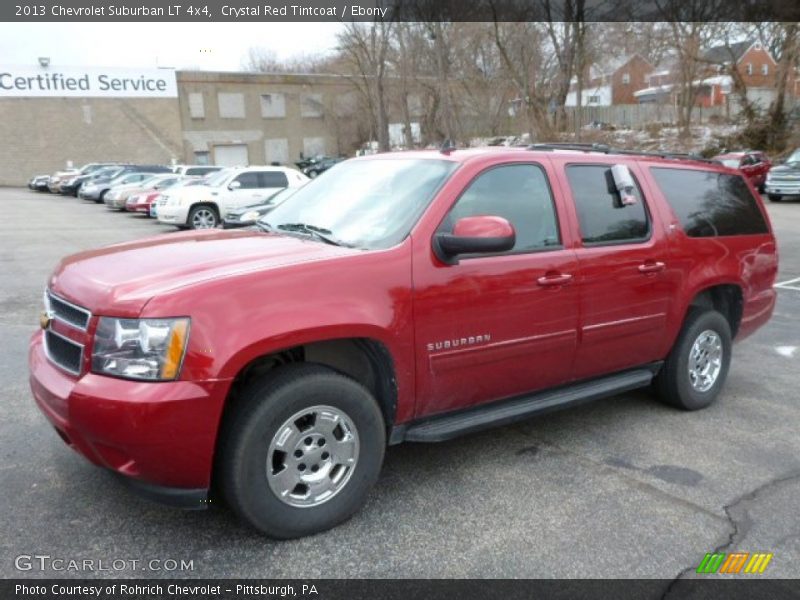 Crystal Red Tintcoat / Ebony 2013 Chevrolet Suburban LT 4x4