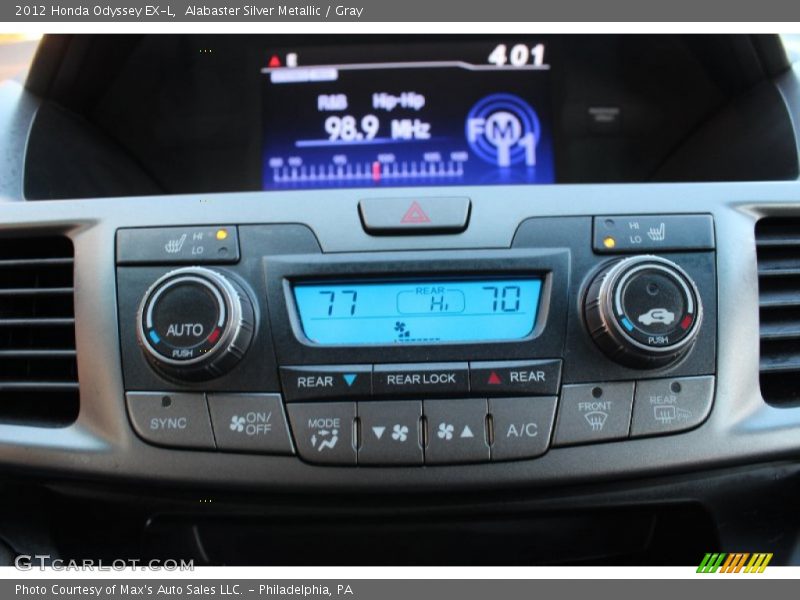 Alabaster Silver Metallic / Gray 2012 Honda Odyssey EX-L