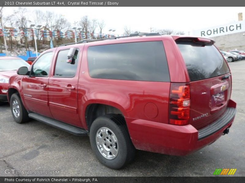 Crystal Red Tintcoat / Ebony 2013 Chevrolet Suburban LT 4x4