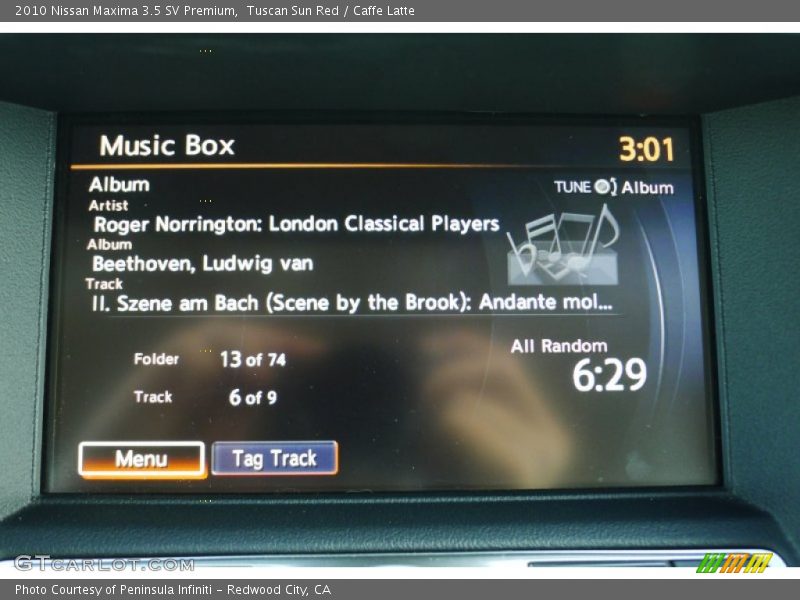 Tuscan Sun Red / Caffe Latte 2010 Nissan Maxima 3.5 SV Premium