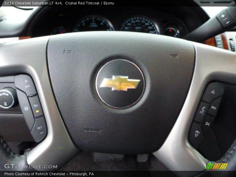 Crystal Red Tintcoat / Ebony 2013 Chevrolet Suburban LT 4x4