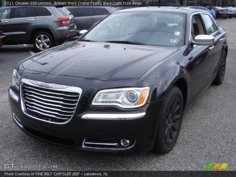 Brilliant Black Crystal Pearl / Black/Light Frost Beige 2011 Chrysler 300 Limited
