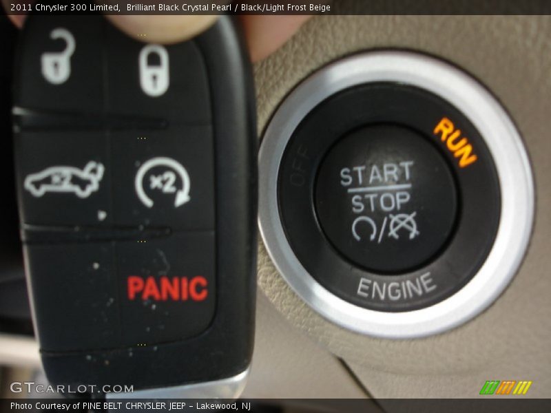 Brilliant Black Crystal Pearl / Black/Light Frost Beige 2011 Chrysler 300 Limited