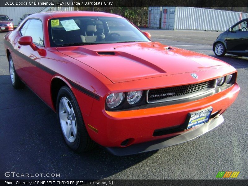 HEMI Orange / Dark Slate Gray 2010 Dodge Challenger SE