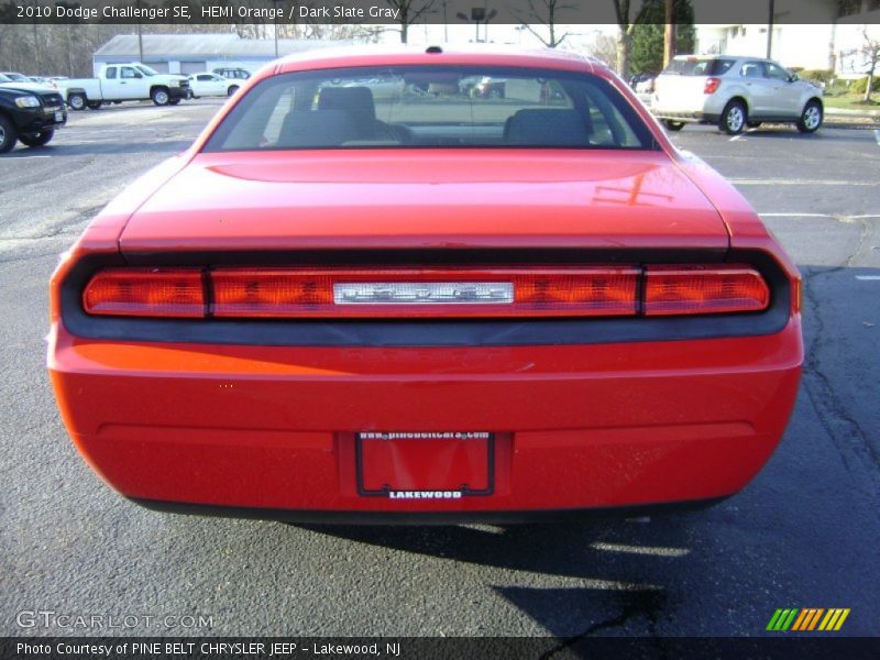 HEMI Orange / Dark Slate Gray 2010 Dodge Challenger SE