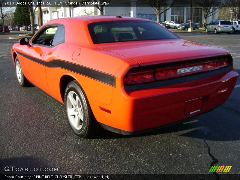 HEMI Orange / Dark Slate Gray 2010 Dodge Challenger SE