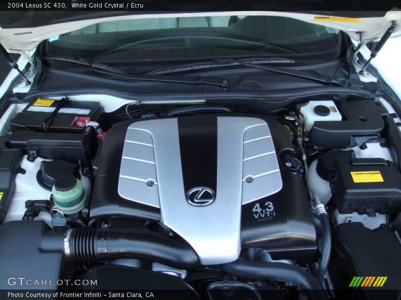 White Gold Crystal / Ecru 2004 Lexus SC 430