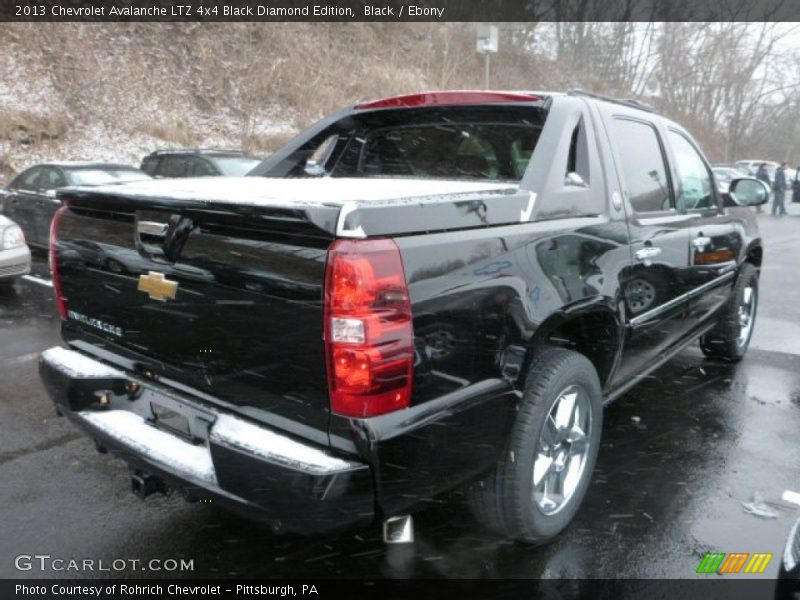 Black / Ebony 2013 Chevrolet Avalanche LTZ 4x4 Black Diamond Edition