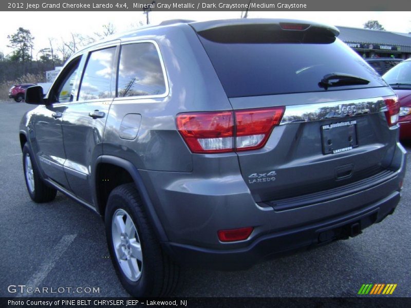 Mineral Gray Metallic / Dark Graystone/Medium Graystone 2012 Jeep Grand Cherokee Laredo 4x4