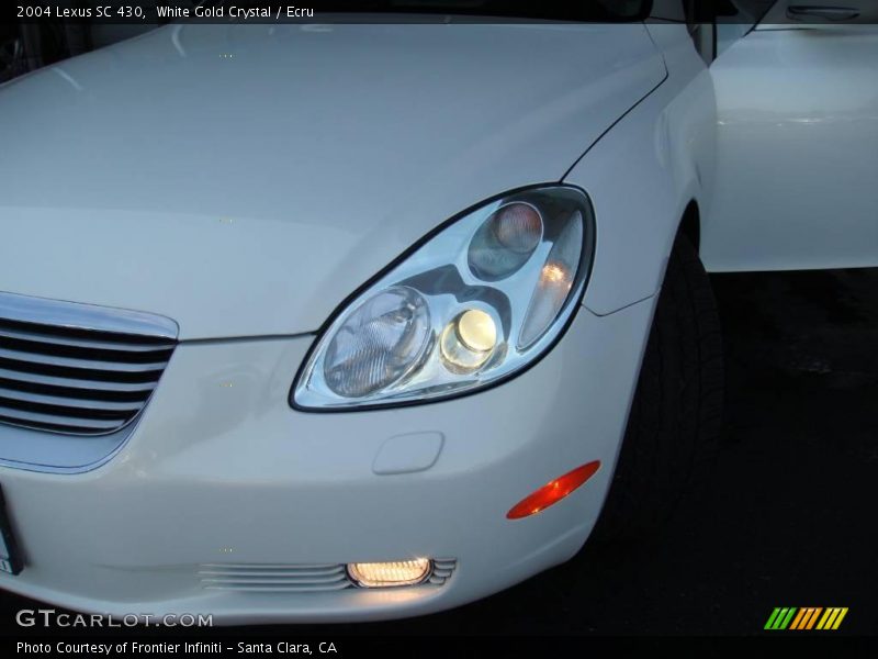 White Gold Crystal / Ecru 2004 Lexus SC 430