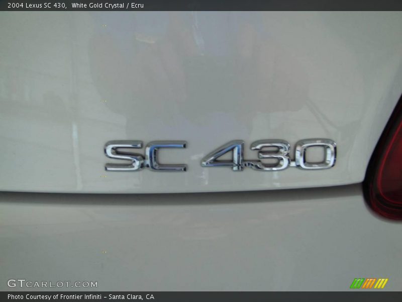 White Gold Crystal / Ecru 2004 Lexus SC 430