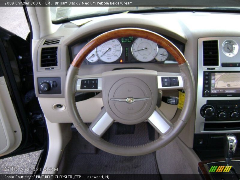 Brilliant Black / Medium Pebble Beige/Cream 2009 Chrysler 300 C HEMI