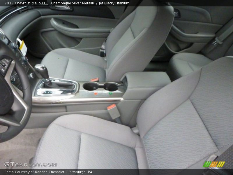 Champagne Silver Metallic / Jet Black/Titanium 2013 Chevrolet Malibu LS