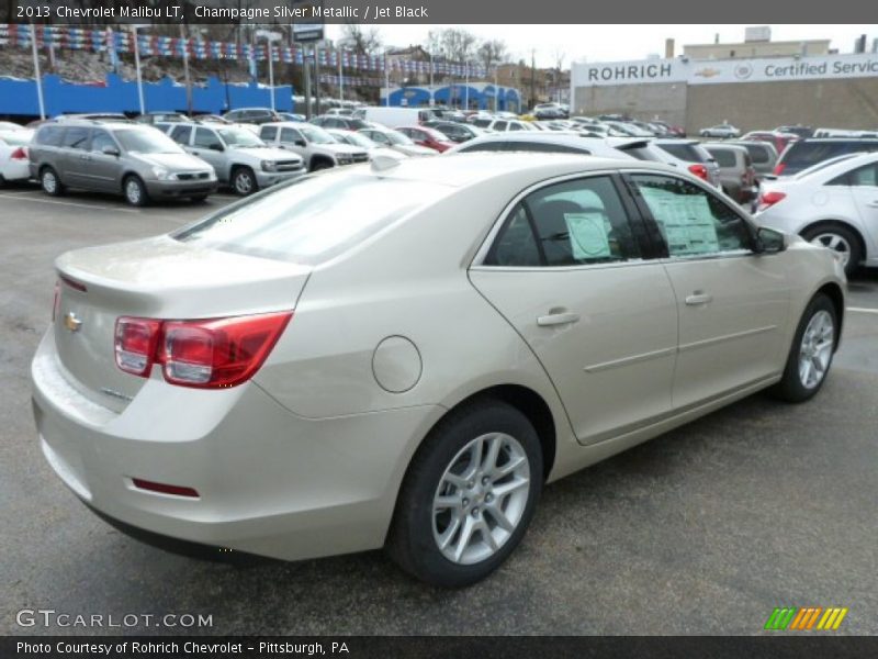 Champagne Silver Metallic / Jet Black 2013 Chevrolet Malibu LT