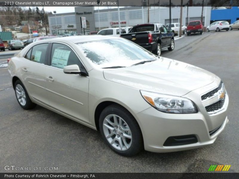 Champagne Silver Metallic / Jet Black 2013 Chevrolet Malibu LT