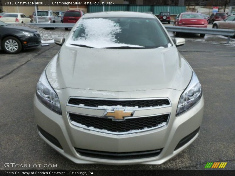 Champagne Silver Metallic / Jet Black 2013 Chevrolet Malibu LT