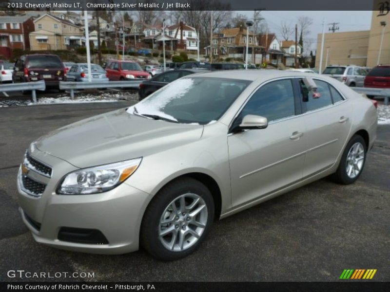 Champagne Silver Metallic / Jet Black 2013 Chevrolet Malibu LT
