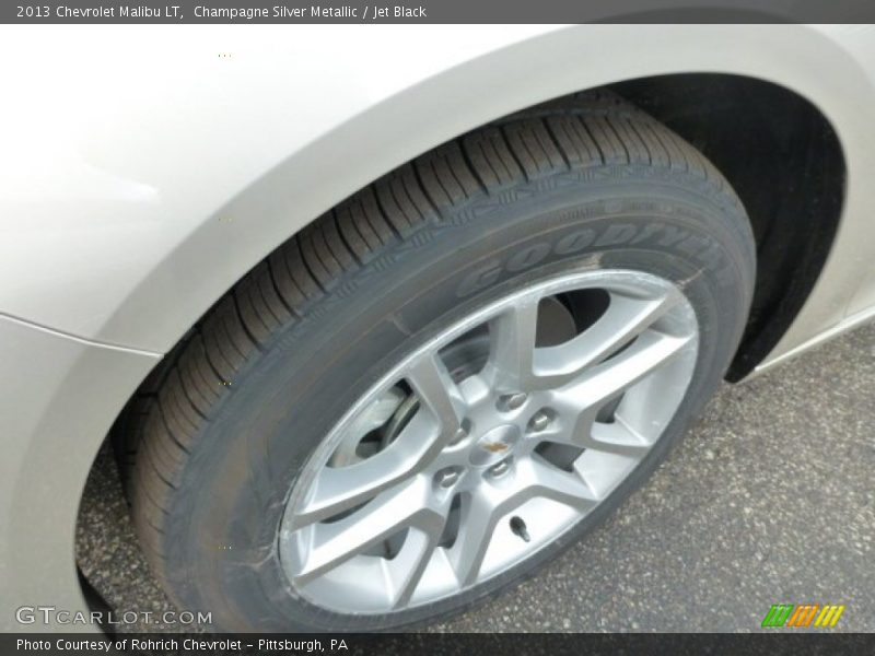 Champagne Silver Metallic / Jet Black 2013 Chevrolet Malibu LT