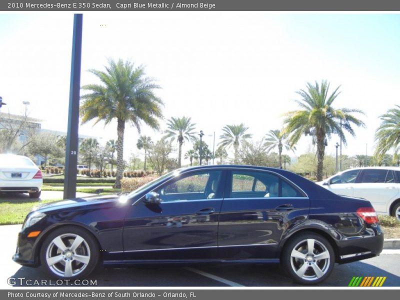 Capri Blue Metallic / Almond Beige 2010 Mercedes-Benz E 350 Sedan