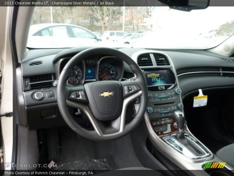 Champagne Silver Metallic / Jet Black 2013 Chevrolet Malibu LT
