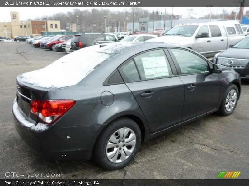 Cyber Gray Metallic / Jet Black/Medium Titanium 2013 Chevrolet Cruze LS