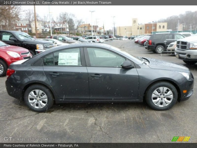 Cyber Gray Metallic / Jet Black/Medium Titanium 2013 Chevrolet Cruze LS