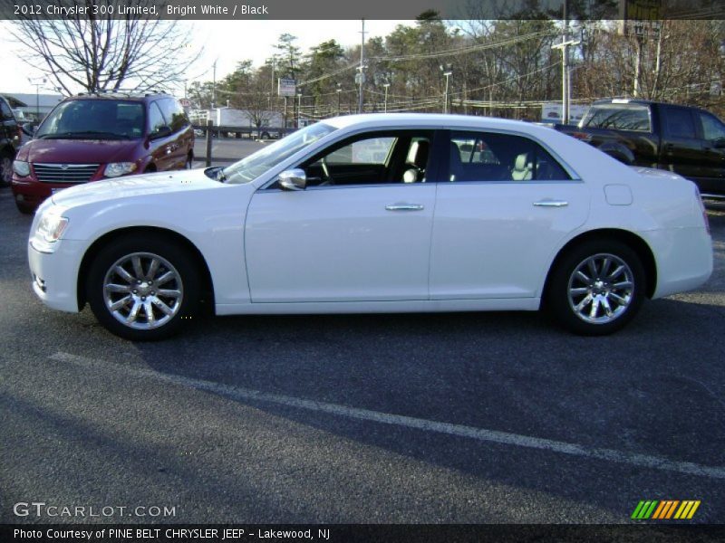 Bright White / Black 2012 Chrysler 300 Limited