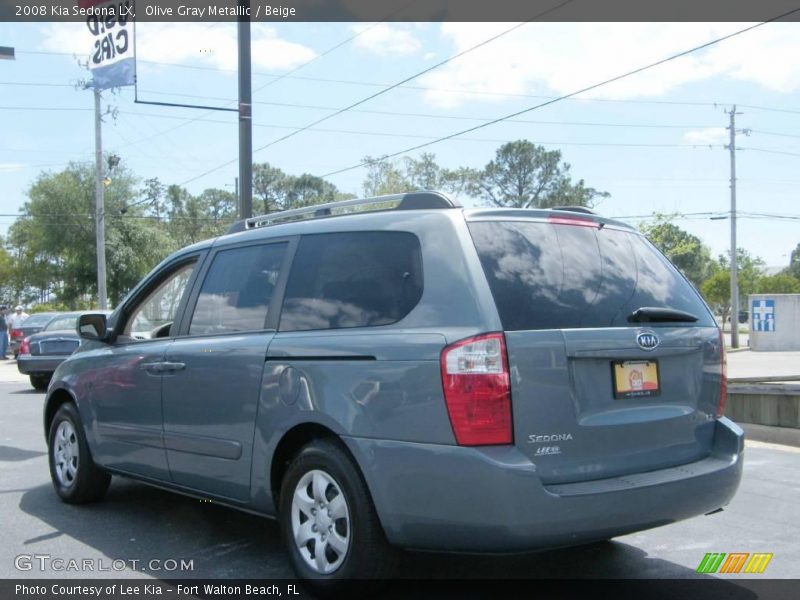 Olive Gray Metallic / Beige 2008 Kia Sedona LX