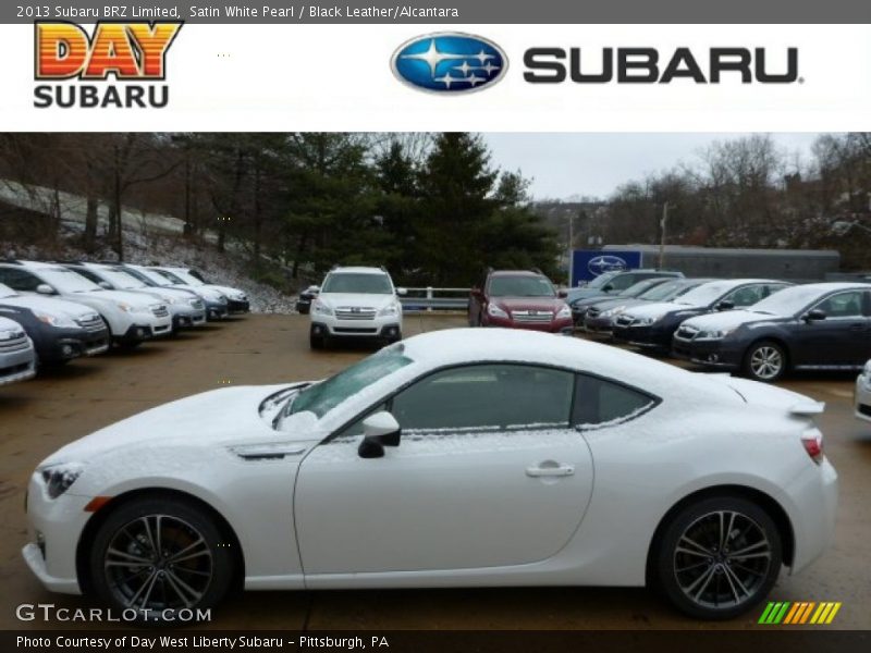 Satin White Pearl / Black Leather/Alcantara 2013 Subaru BRZ Limited