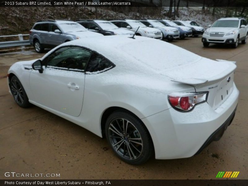 Satin White Pearl / Black Leather/Alcantara 2013 Subaru BRZ Limited
