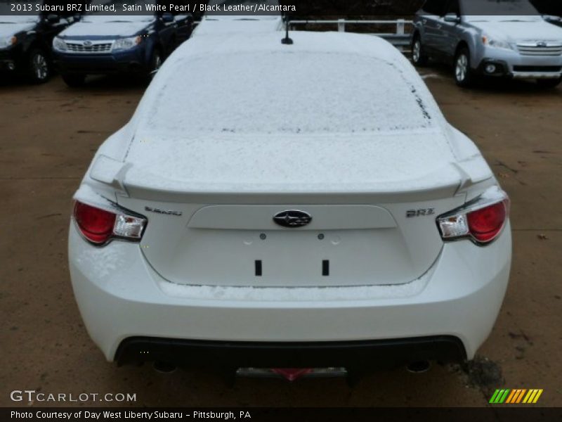 Satin White Pearl / Black Leather/Alcantara 2013 Subaru BRZ Limited