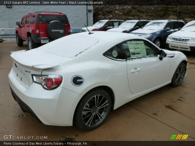 Satin White Pearl / Black Leather/Alcantara 2013 Subaru BRZ Limited
