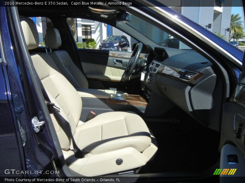 Capri Blue Metallic / Almond Beige 2010 Mercedes-Benz E 350 Sedan