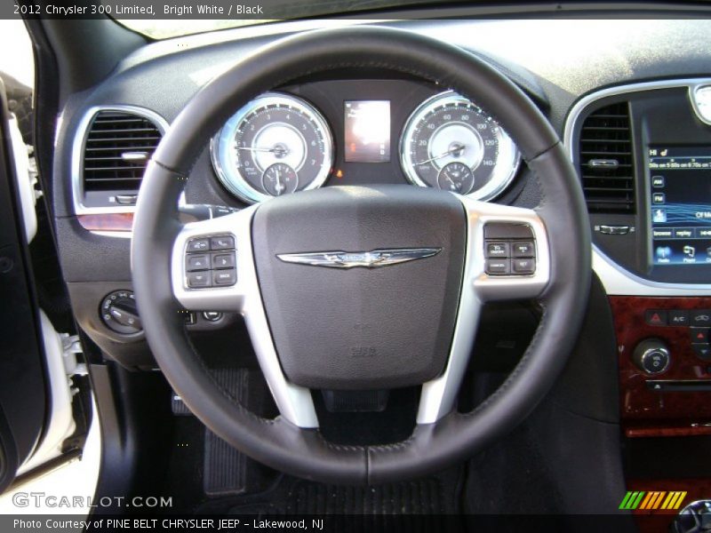 Bright White / Black 2012 Chrysler 300 Limited