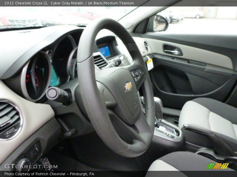 Cyber Gray Metallic / Jet Black/Medium Titanium 2013 Chevrolet Cruze LS