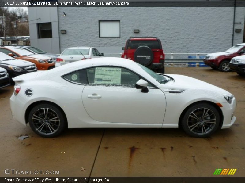 Satin White Pearl / Black Leather/Alcantara 2013 Subaru BRZ Limited