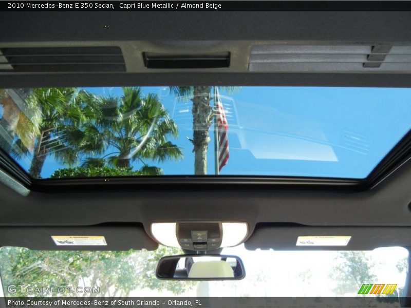 Capri Blue Metallic / Almond Beige 2010 Mercedes-Benz E 350 Sedan