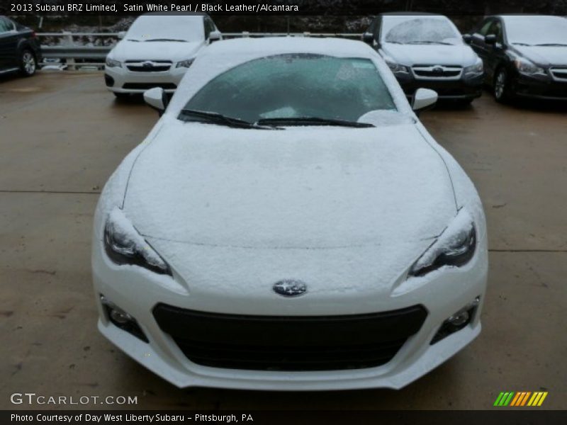 Satin White Pearl / Black Leather/Alcantara 2013 Subaru BRZ Limited