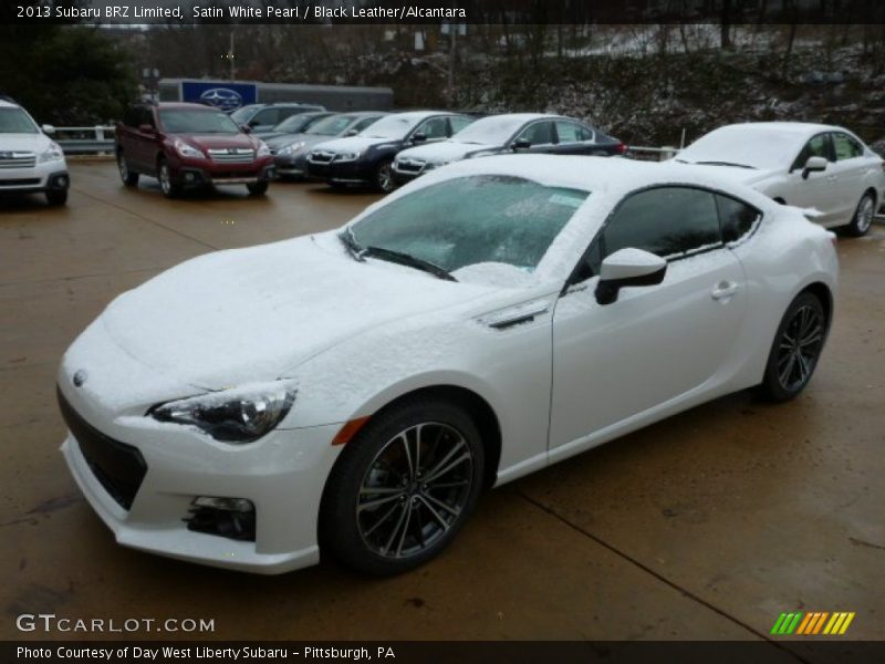 Satin White Pearl / Black Leather/Alcantara 2013 Subaru BRZ Limited