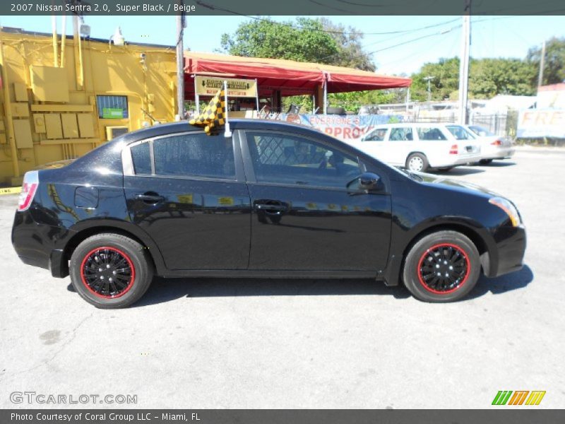 Super Black / Beige 2007 Nissan Sentra 2.0