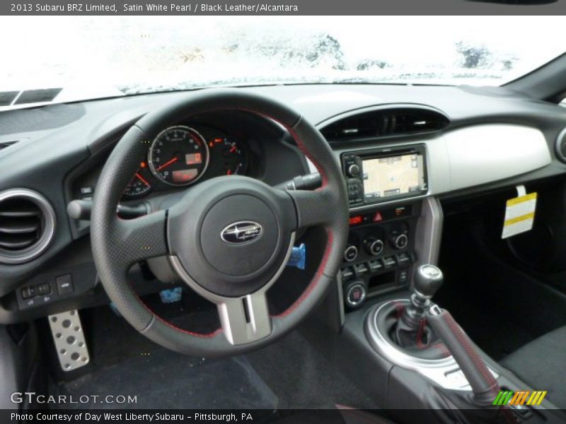 Satin White Pearl / Black Leather/Alcantara 2013 Subaru BRZ Limited
