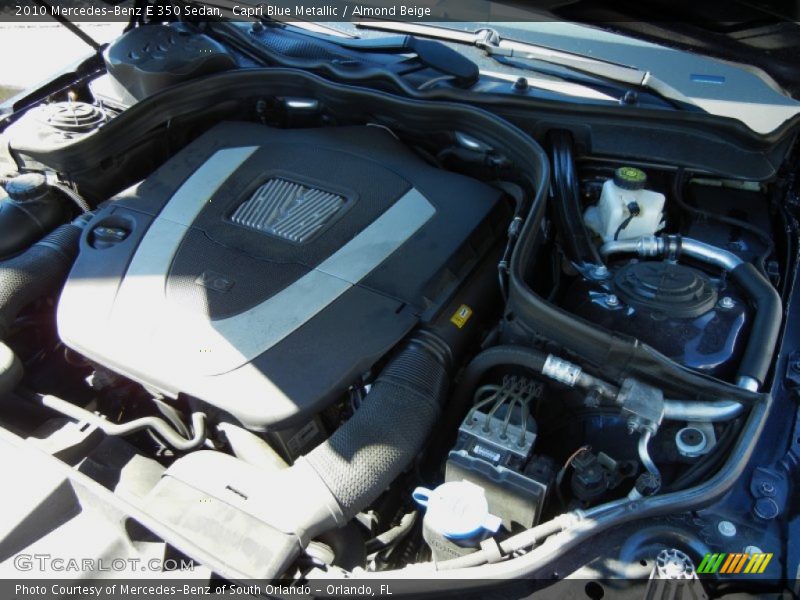 Capri Blue Metallic / Almond Beige 2010 Mercedes-Benz E 350 Sedan