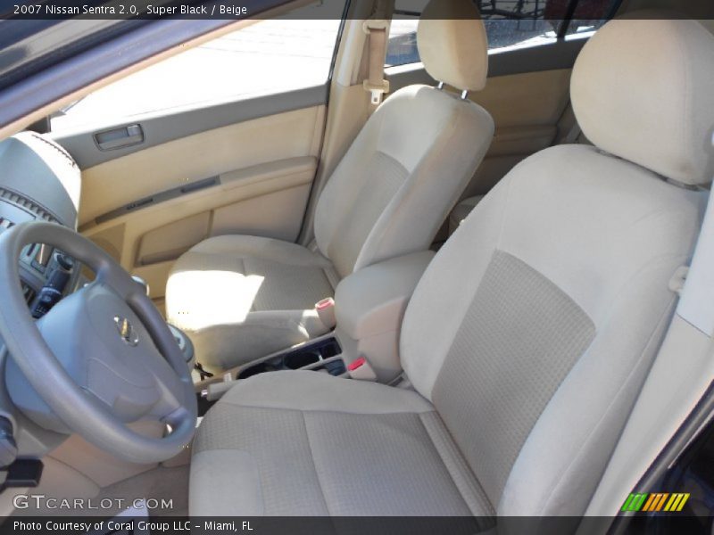 Super Black / Beige 2007 Nissan Sentra 2.0
