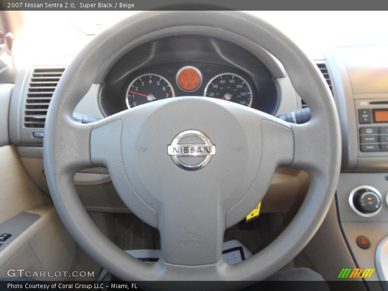 Super Black / Beige 2007 Nissan Sentra 2.0