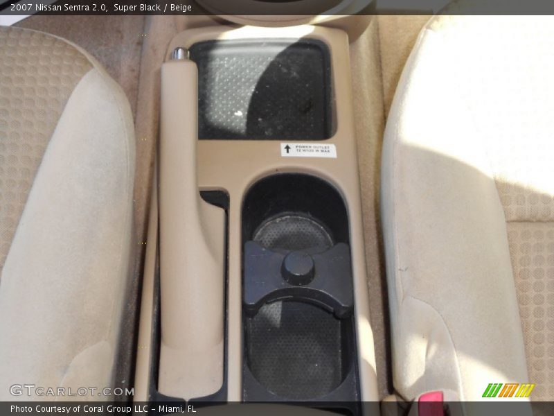 Super Black / Beige 2007 Nissan Sentra 2.0