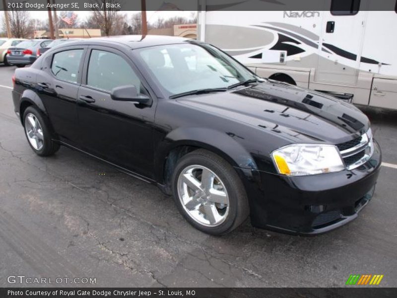 Black / Black 2012 Dodge Avenger SE